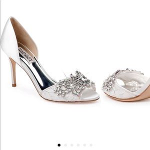 Badgley Mischka Andrea Embellished d'Orsay Sandal